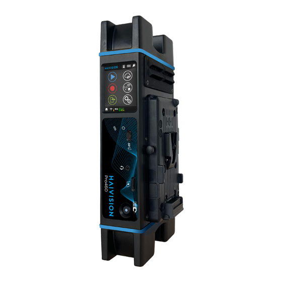 Haivision Pro460 Quick Start Manual