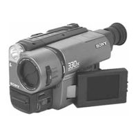 Sony Handycam CCD-TR516 Service Manual