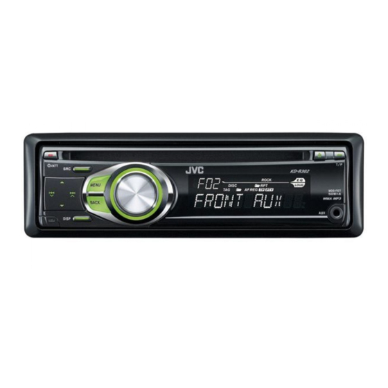 JVC KD-R401 Installation & Connection Manual