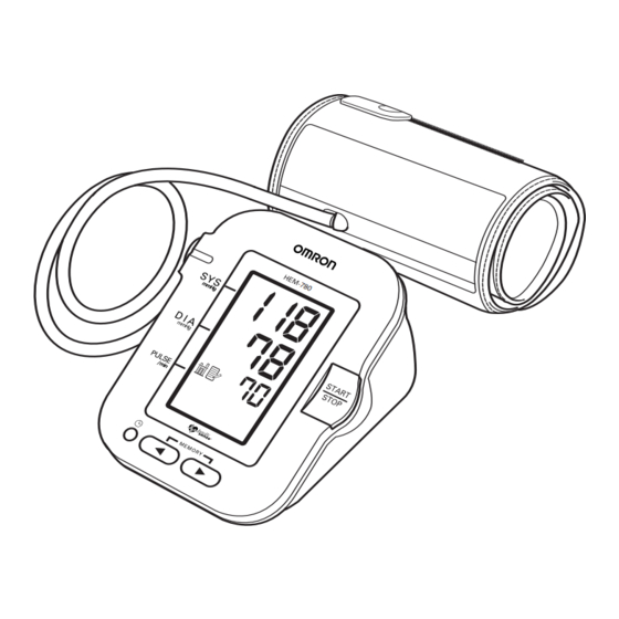 Omron INTELLI-SENSE HEM-780 Instruction Manual