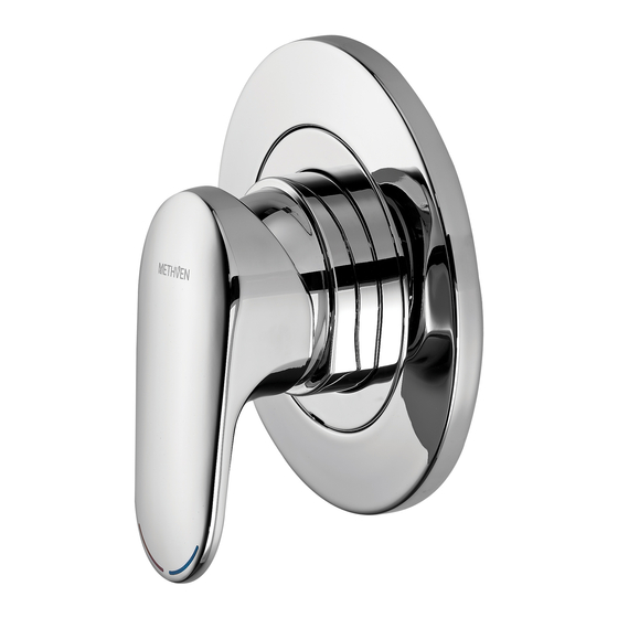 METHVEN KOHA SHOWER MIXER WITH FASTFLOW II Installation Manual