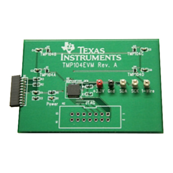 Texas Instruments TMP104EVM User Manual