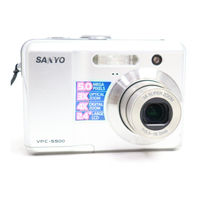 Sanyo VPC-S500 - 5-Megapixel Digital Camera Owner's Manual