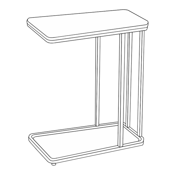 Mocka Brixton Rectangle Side Table Assembly Instructions