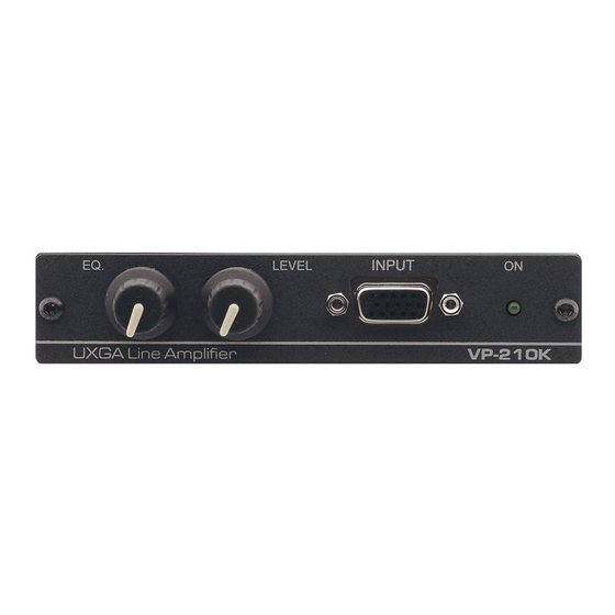 Kramer VP-210K User Manual