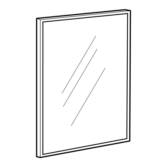IKEA BESTÅ TOMBO GLASS DOOR 23 5/8X15" ALUM Instructions Manual