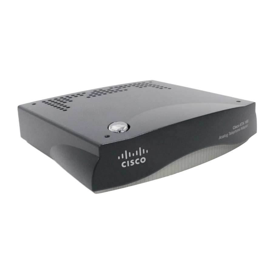 Cisco ATA 186 User Manual