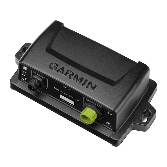Garmin Reactor 40 Installation Instructions Manual