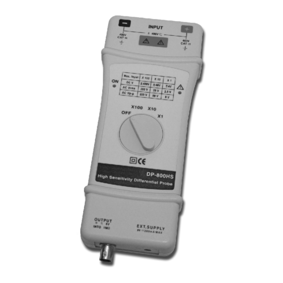 Pintek DP-800HS Instruction Manual