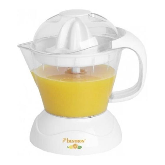 Bestron AKL323 Citrus Juicer Manuals