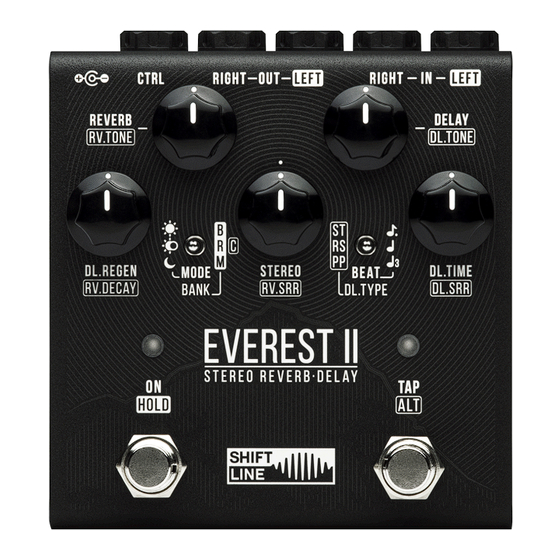Shift Line Everest II User Manual