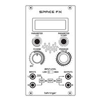 Behringer SPACE FX Quick Start Manual