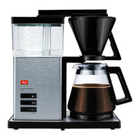 Melitta AROMA SIGNATURE Style 1007 Operating Instructions Manual