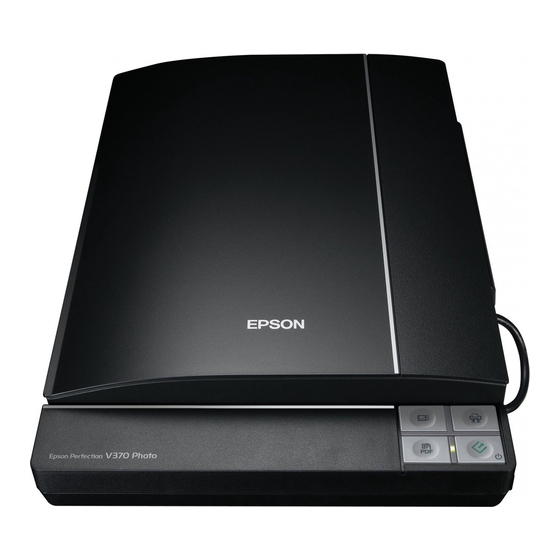 Epson Perfection V370 Quick Start Manual