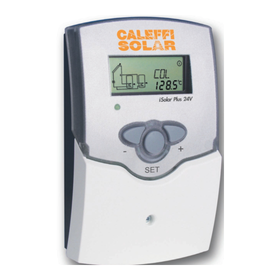 Caleffi solar iSolar Plus 24V Manual