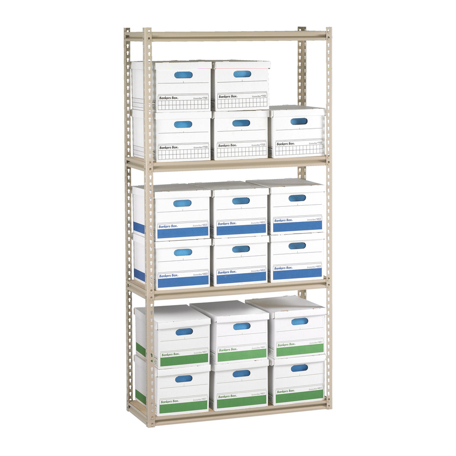 Tennsco Z-Line Record Archive Shelving Assembly Instructions/Parts Manual