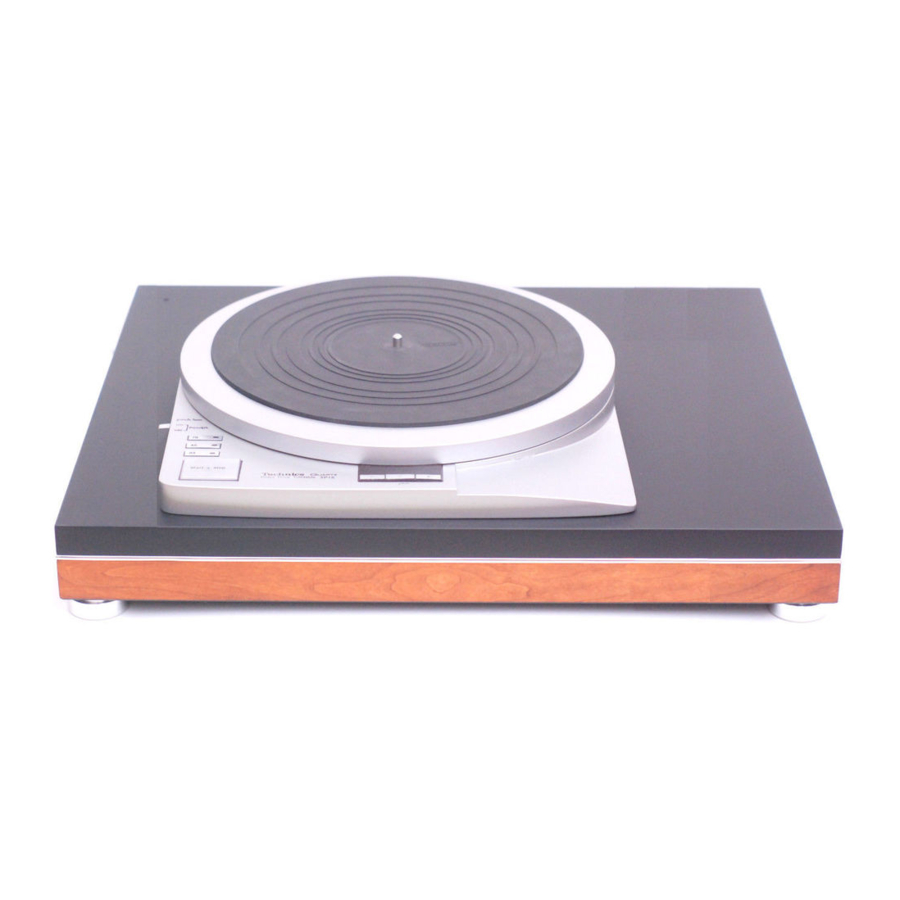 Technics SP-15 Operating Instructions Manual