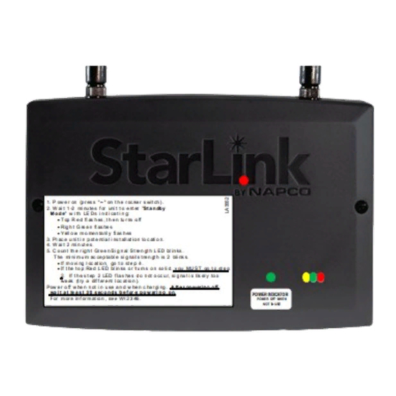 NAPCO StarLink SLE-LTEV-SS Operating Instructions