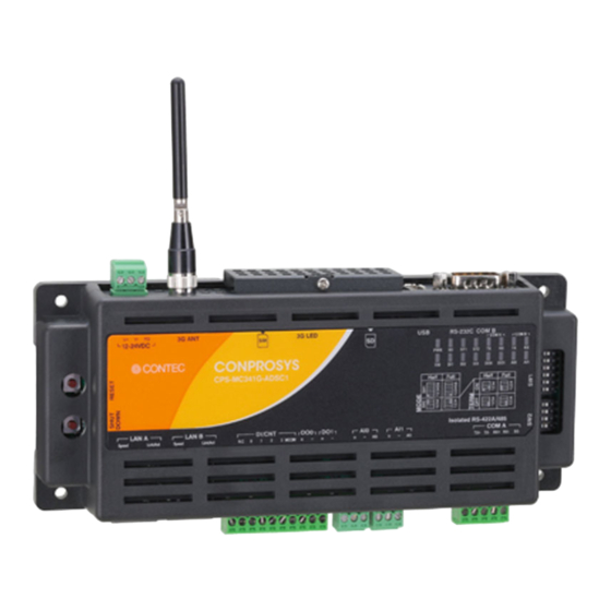 Contec CONPROSYS CPS-MC341-DS1-111 Reference Manual