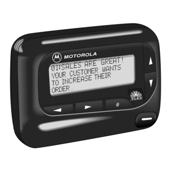 Motorola ADVISOR Gold FLX Manuals