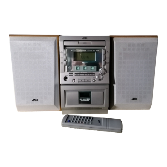 JVC UX-M33 Instructions Manual