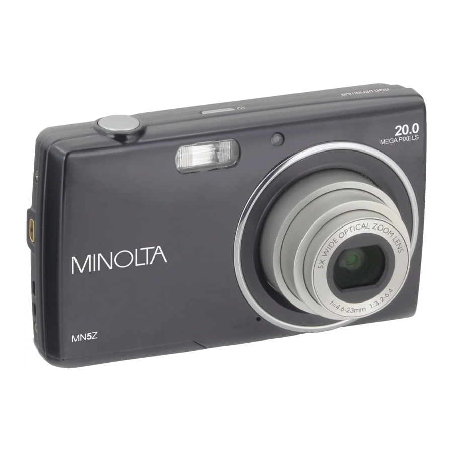 Minolta MN5Z - Digital Camera Manual