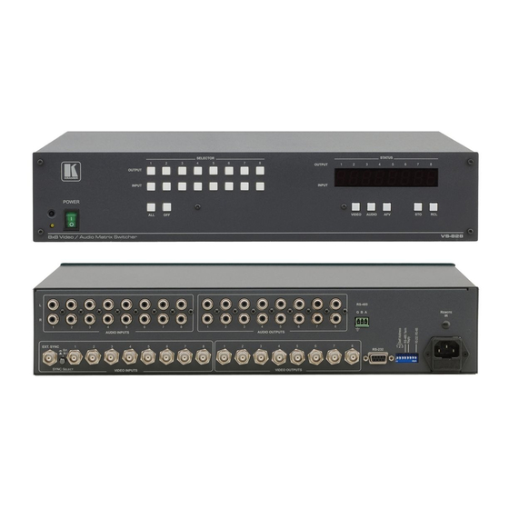 User Manuals: Kramer VS-626 Video/Audio Matrix Switcher