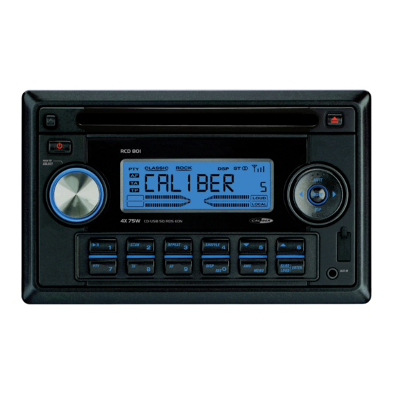 Caliber RCD 80I Instruction Manual