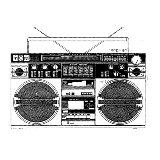 User Manuals: Lasonic TRC-931 Portable Boombox