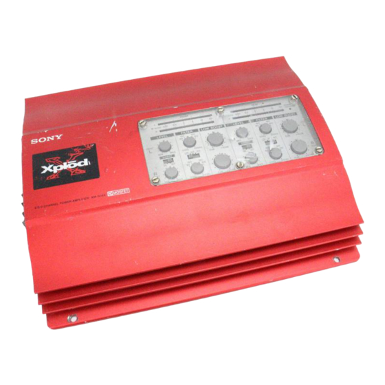 Sony XM-5040X Service Manual