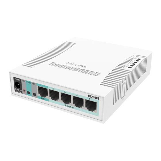 MikroTik RB260 Series Manual