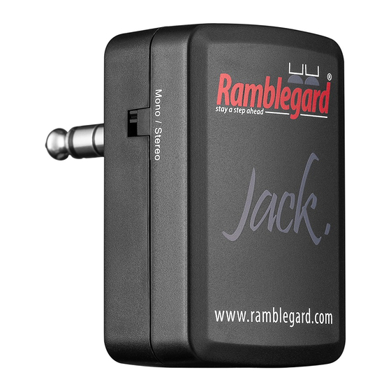 Ramblegard Jack R09-0023 Troubleshooting Manual