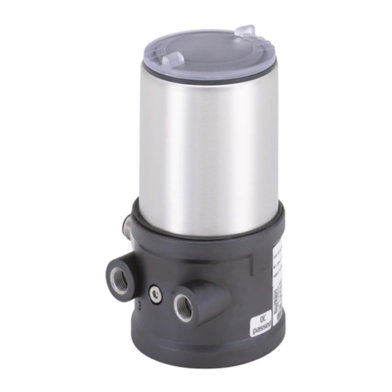 Burkert 8695 Series Quick Start Manual