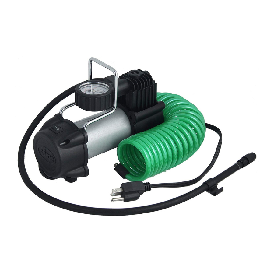 Slime 40045 - 120V Garage Inflator Manual
