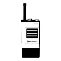 Motorola MX300 series Maintenance Manual