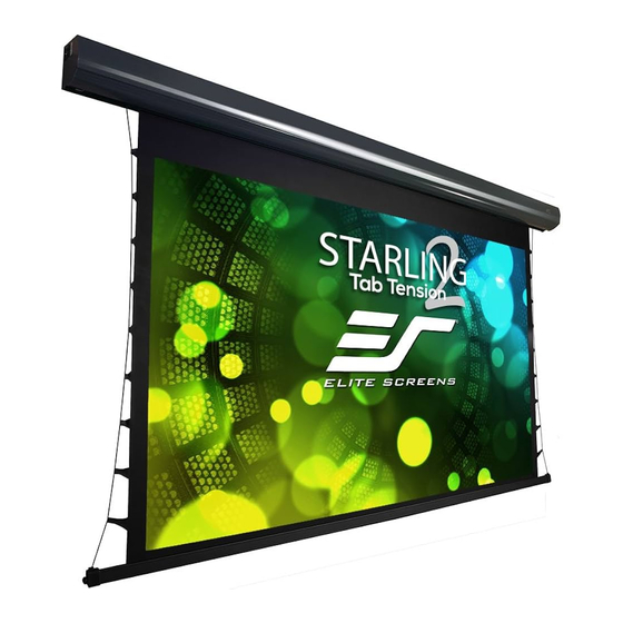 Elite Screens Planate Tab-Tension Series Adjustment Instructions