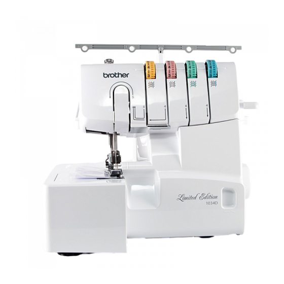 BROTHER 1034D SERGER QUICK REFERENCE MANUAL Pdf Download | ManualsLib