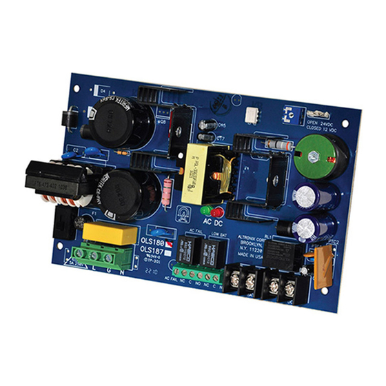 Altronix OLS180220 Installation Manual