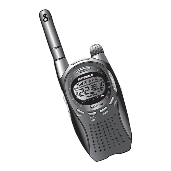 Cobra microTALK PR 1050 WX Operating Instructions Manual