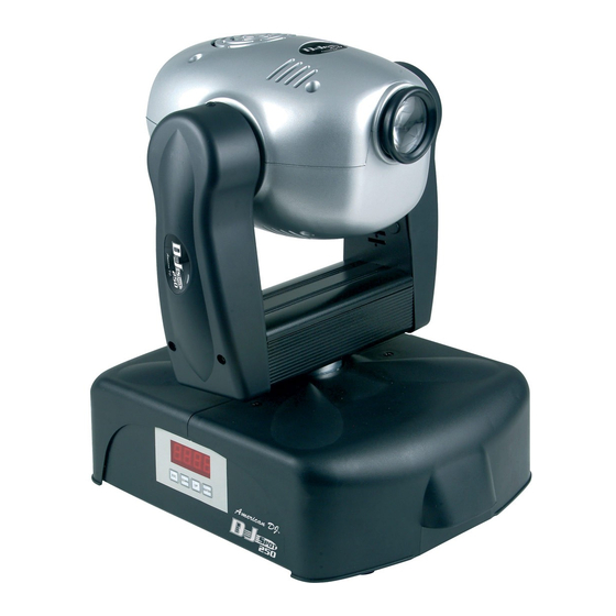 American DJ DJ Spot 250 User Instructions