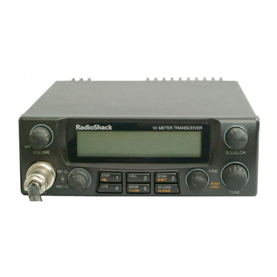 Radio Shack HTX-10 Owner's Manual