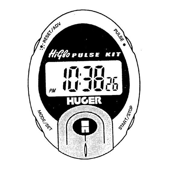 Huger PM 138 H Pulse Meter Manuals
