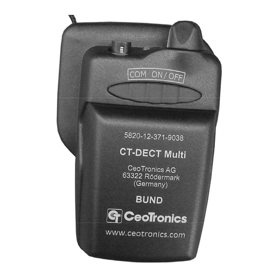 CeoTronics CT-DECT Multi Operating Instructions Manual