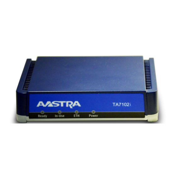 Aastra TA7102i Hardware Installation Manual