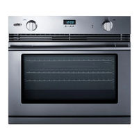 Summit SGWO30SS Owner's Manual With Installation And Maintenance Instructions