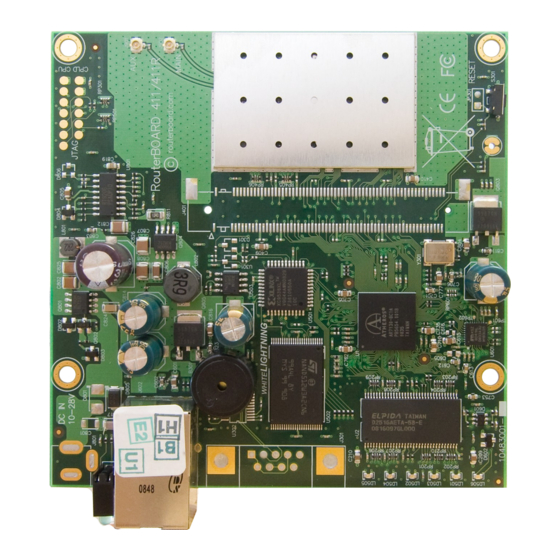 MikroTik RouterBOARD 411R Quick Setup Manual And Warranty Information