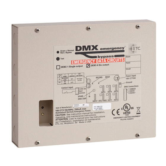 ETC DEBC Installation Manual