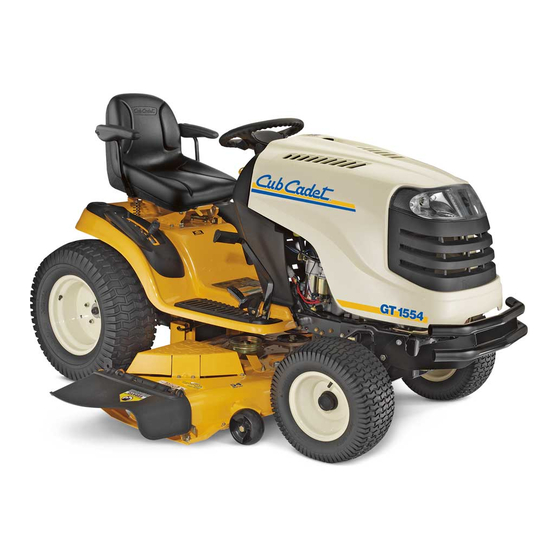 CUB CADET GT1554 OPERATOR
