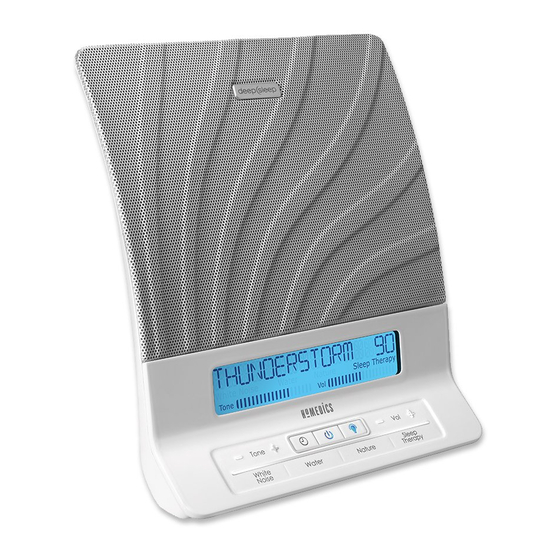 HOMEDICS DEEPSLEEP HDS2000 INSTRUCTION MANUAL AND WARRANTY Pdf