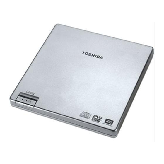 Toshiba PA3454U-1DV2 - External USB 2.0 DVD Super Multi Drive User Manual